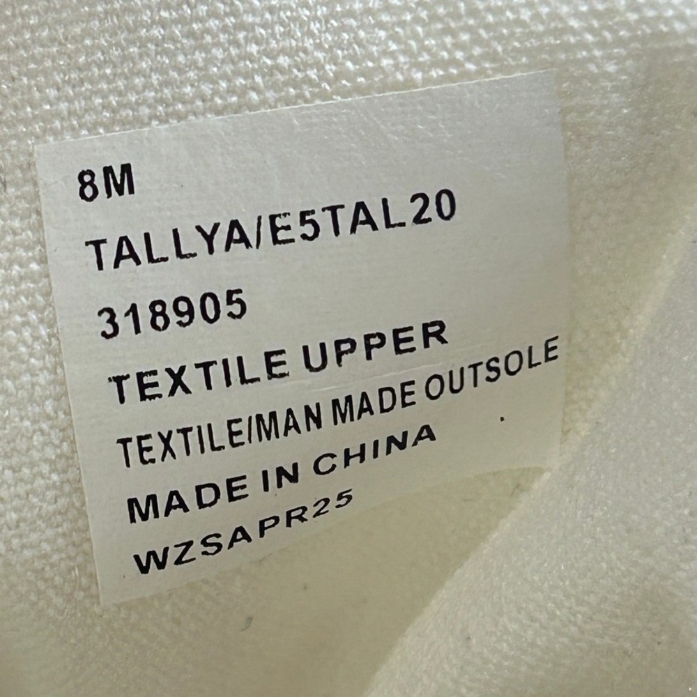 ESPRIT Womens Tallya Canvas Lace Up Sneakers White 8M NEW - Picture 8 of 8